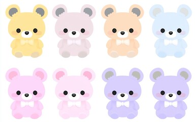 Obraz premium A delightful group of animals, combining farm companions such as a cat with fierce predators like a lion and elephant