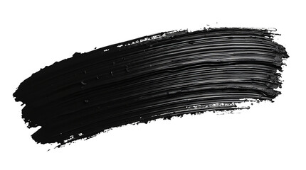 Simple, solid black brushstroke against a white background
