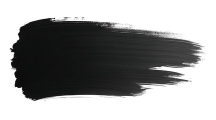 Simple, solid black brushstroke against a white background