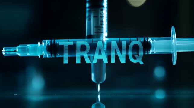 Illustration: USA Syringe Tranq, Xylazine, street drug, 16:9