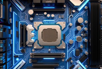 Fototapeta premium a computer motherboard