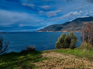 tuskish mediterrenean sea shore in nature