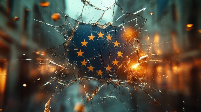 Shattered Dreams: A Visual Metaphor of European Union Instability