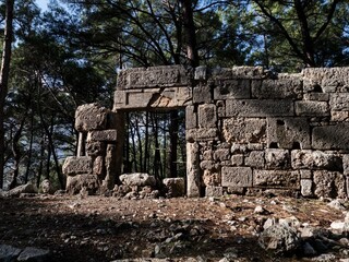 Fototapeta premium phaselis antic archeologic site in turkey