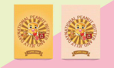 National peanut butter and jelly day. Suitable for greeting card, poster and banner.Vector graphic of National Peanut Butter and Jelly Day ideal for National Peanut Butter and Jelly Day celebration.