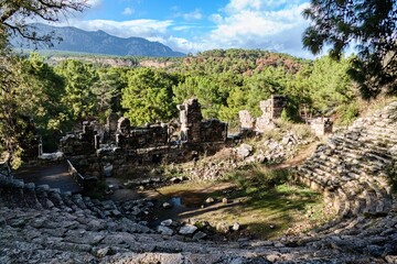 Fototapeta premium phaselis antic archeologic site in turkey