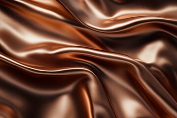 Fototapeta premium abstract background, flowing mocha brown metallic copper sheets, smooth curves, soft shadows, elegant, luxurious