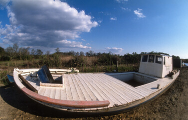 Pinasse de p&ecirc;cheurs, Bassin d'Arcachon, Gironde, 33, France
