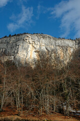 Alpinisme voie Via Corda, Saint Martin du Vercors, Parc naturel régional du Vercors, 38, Isere,...