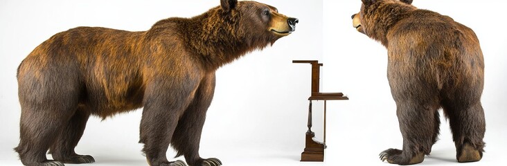 Fototapeta premium Stock image of isolated bears on a transparent background
