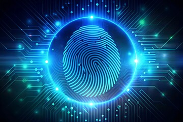  futuristic fingerprint technology design