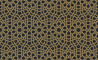 Seamless geometric pattern in authentic arabian style.