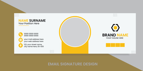 Obraz premium Premium Email Signature Templates - Fully Editable EPS Vector file's 