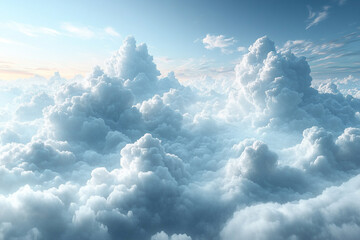 Expansive Cloudscape Above a Sea of White Clouds