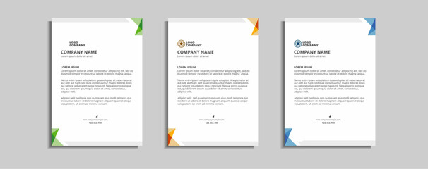 Fototapeta premium modern corporate letterhead template design