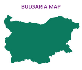 High detailed map of Bulgaria. Outline map of Bulgaria. Europe