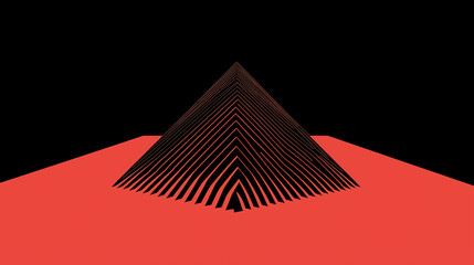 A sharp triangular wave with pointed peaks and straight lines