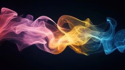 Abstract Colorful Smoke