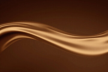 smooth flowing abstract design dark brown golden hues
