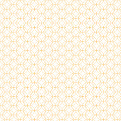 Seamless abstract modern geometric circle line pattern for elegant golden Christmas background.