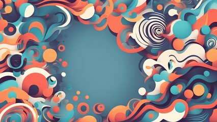 Fototapeta premium abstract background with circles