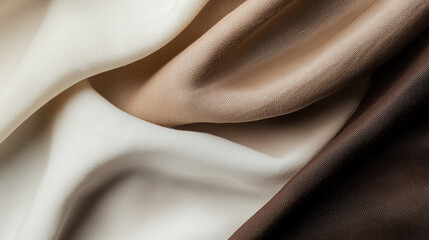 Fototapeta premium fabric shade samples trend color 2025 mocha mousse