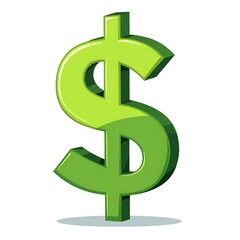 Symbol Dolla on white background