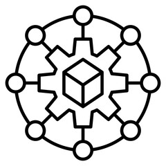 supply chain network icon