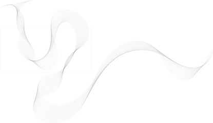 Abstract glowing wave lines on dark blue background Vector wave lines smooth flowing dynamic isolated on white background