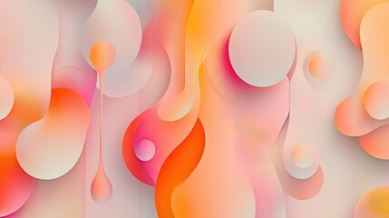 Abstract Design of Soft Pastel Hues Depicting Cells in a Mesmerizing Array of Organic Forms