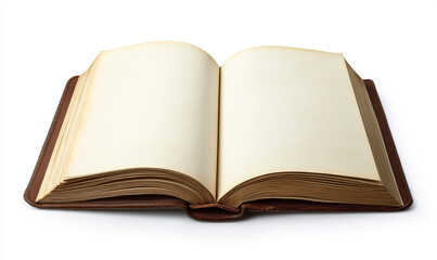 Fototapeta premium Open Journal with Clean White Pages