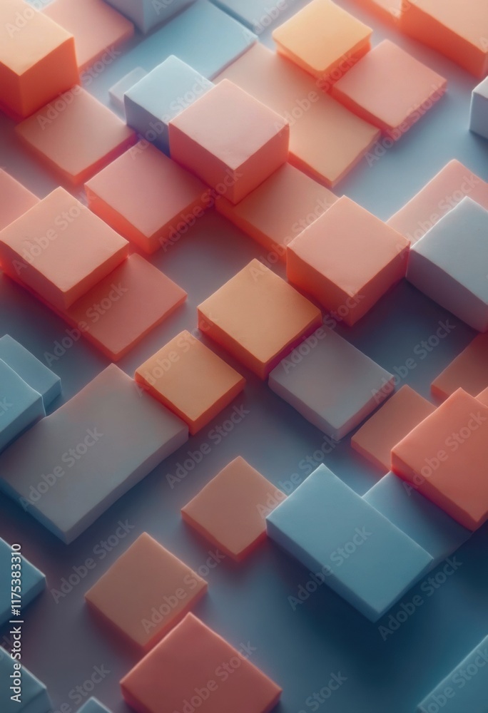 Aufkleber multicolored abstract background featuring geometric shapes