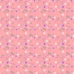 Vibrant Floral Seamless, Charming Blooming Flowers Pattern