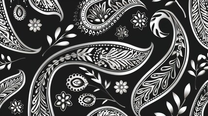 paisley seamless pattern wallpaper