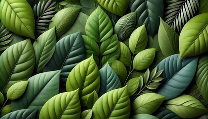 Elegant and versatile leaf background featuring a natural and organic design, perfect for creative projects. This high-resolution image showcases beautifully arranged leaves.