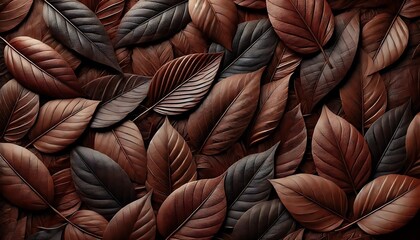 Elegant and versatile leaf background featuring a natural and organic design, perfect for creative projects. This high-resolution image showcases beautifully arranged leaves.