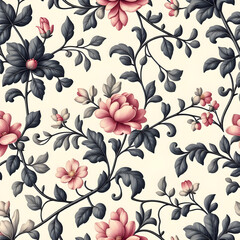 seamless pattern with flowers