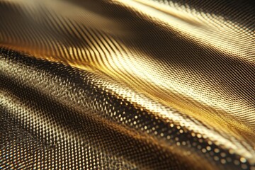 Rich metallic gold background with a textured foil effect, creating an opulent and elegant visual style