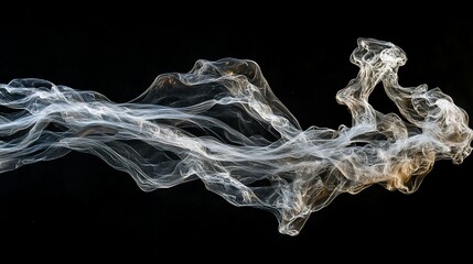 Obraz premium Abstract Smoke: A Dance of Light and Shadow