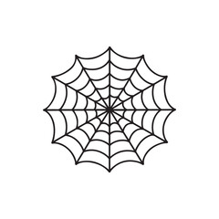 The spiderweb icon. Web symbol. Flat Vector illustration