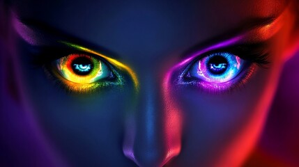 Vibrant Eyes: A Symphony of Color and Light