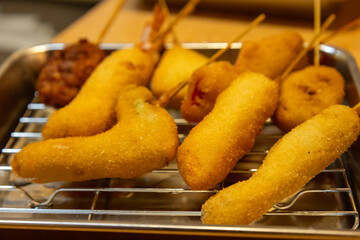 大阪名物の串カツ