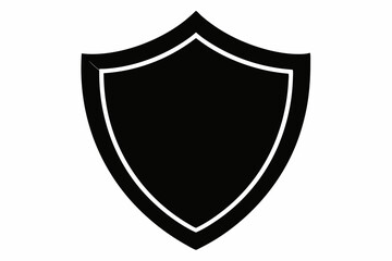 Shield icon logo vector design template
. Shield icon. Simple flat style. Black silhouette shield with frame shape, safe, secure, security badge, safety concept. 