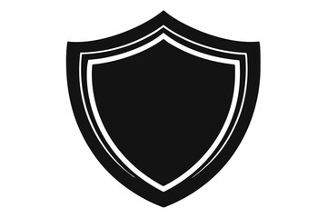 Shield icon logo vector design template
. Shield icon. Simple flat style. Black silhouette shield with frame shape, safe, secure, security badge, safety concept. 