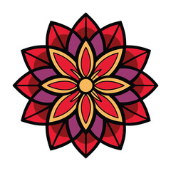 abstract flower design