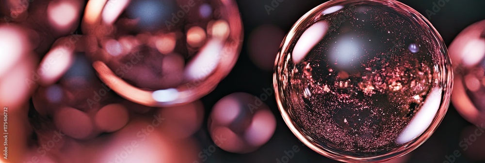 Poster magnificent world of microscopic cells showcasing intricate structures and vibrant colors