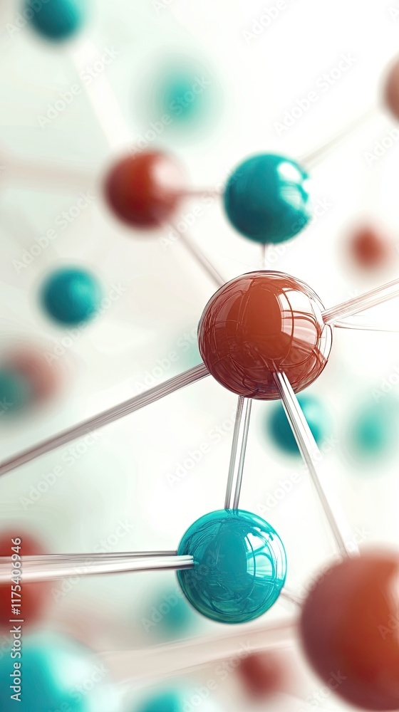 Poster exploring vibrant molecular structures a fusion of science and beauty