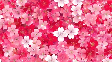 japanese flower seamless pattern wallpaper