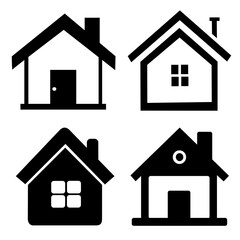 set of house icons