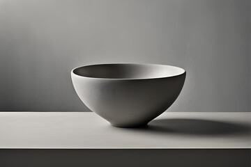 empty white bowl